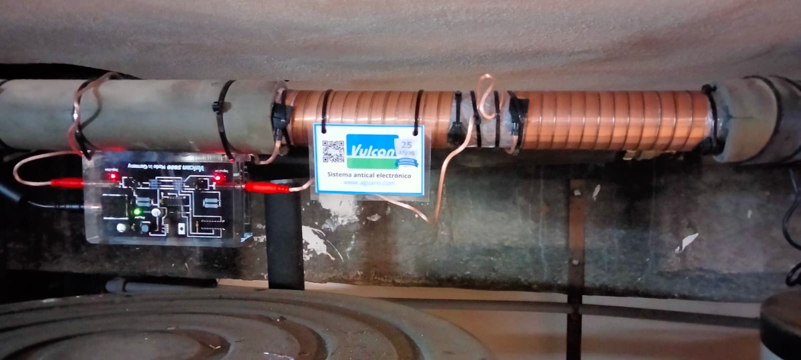 Instalación de sistema antical VULCAN en la sala de calderas de un hotel en Mallorca